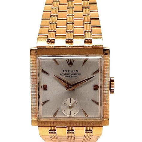 rolex squared gold|square rolex watches.